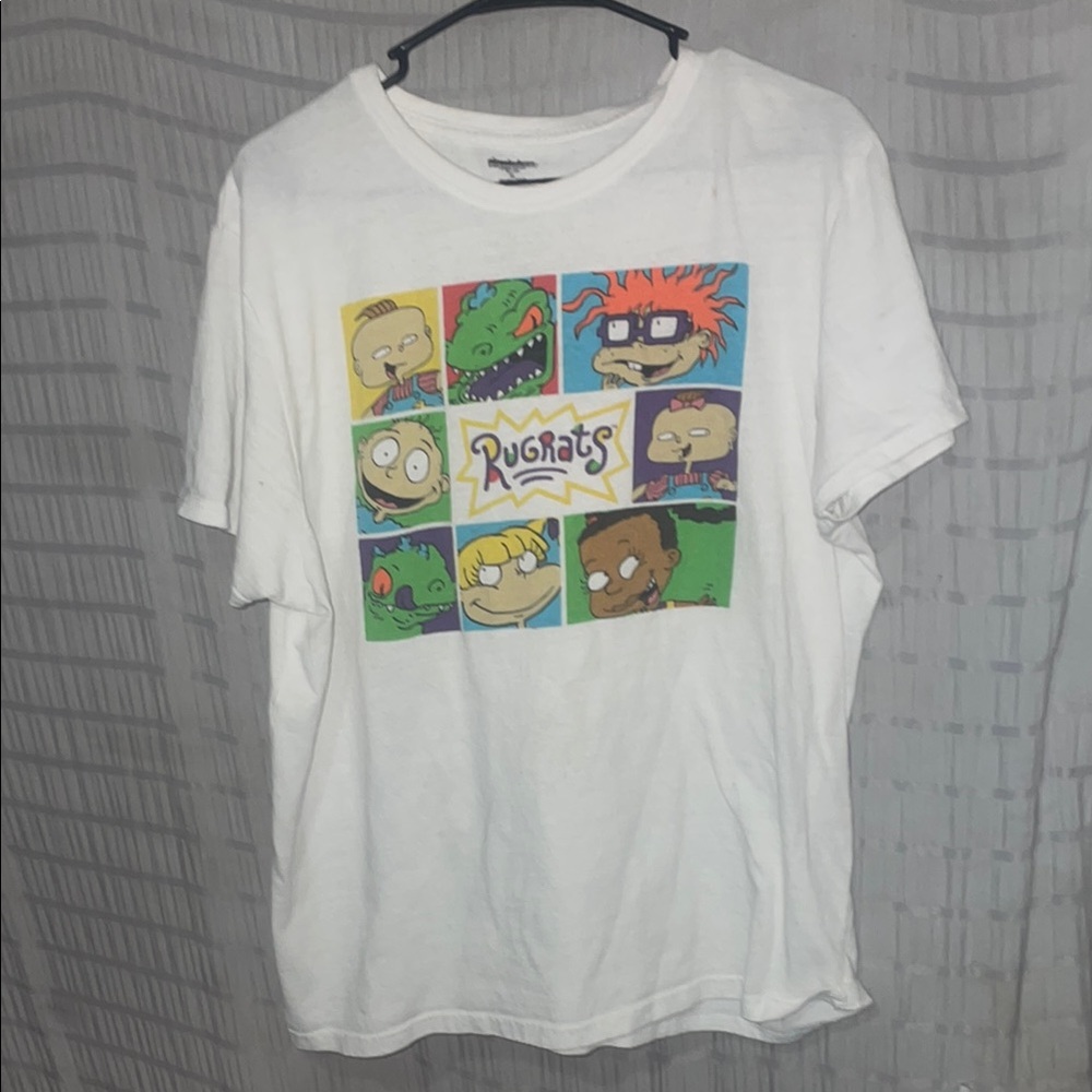 XL 90s Nickelodeon White Graphic T-Shirt